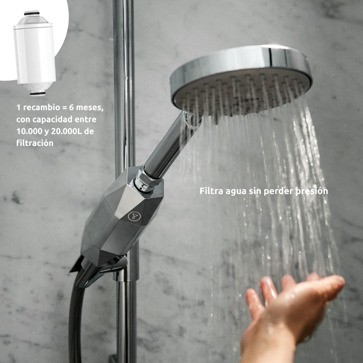 Patron till duschfilter ShowerPro Diamond Tappwater