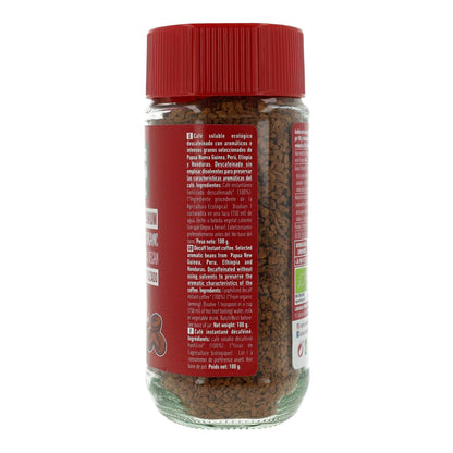 Caffè solubile decaffeinato biologico Premium NaturGreen 100 g