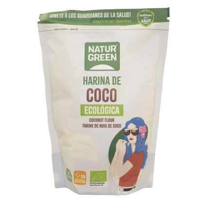 Farine de noix de coco bio sans gluten NaturGreen 500 g