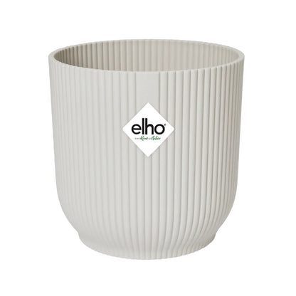 Macetero vibes fold round silky white Elho 25 cm