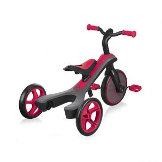 Tricycle convertible Trike explorer 2 en 1 rouge