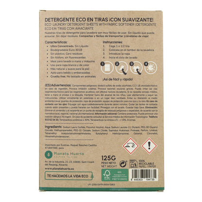 Lessive et adoucissant Eco-Strips Planeta Huerto 40 lavages