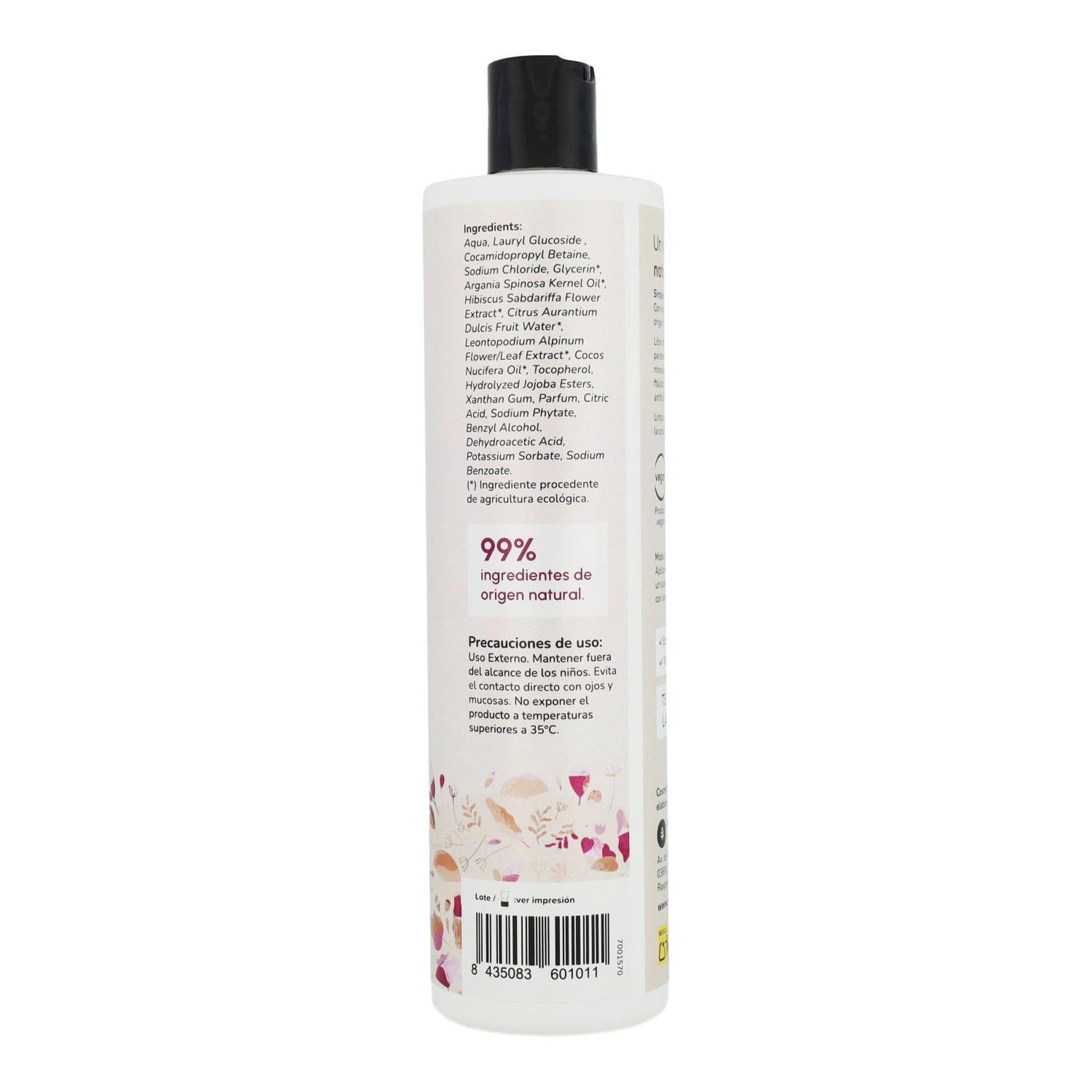 Shampoing booster de brillance à la fleur d'hibiscus et à la noix de coco Planeta Huerto 500 ml