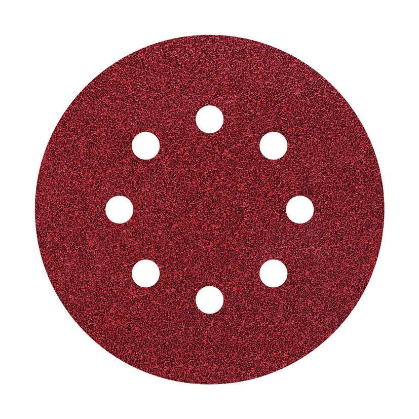 25 disques abrasifs adhésifs perforés Ø 125 mm Wolfcraft Grain 120