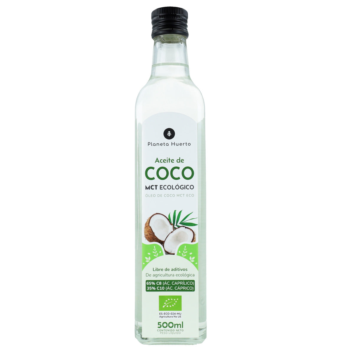 Olio di cocco keto MCT ECO Planeta Huerto 500 ml