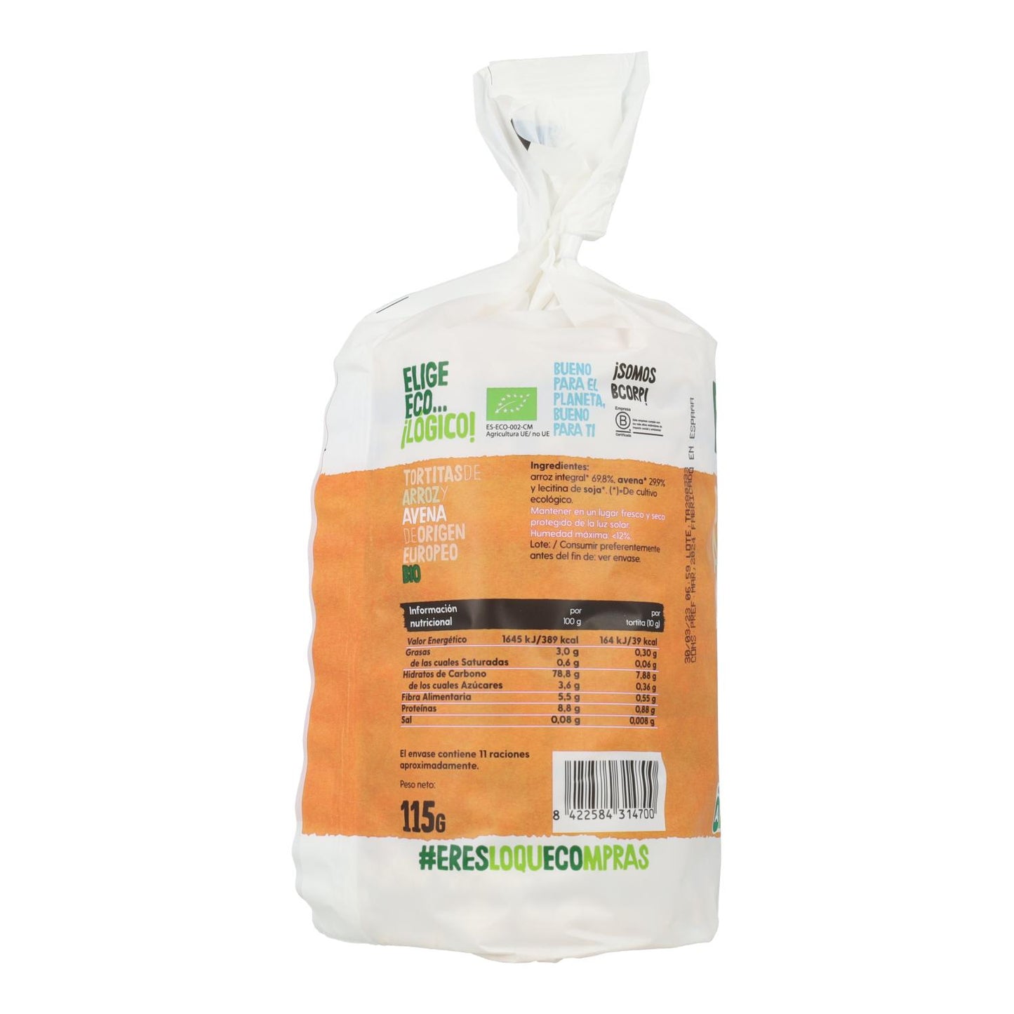 Galettes de riz et d'avoine bio Ecocesta 115 g