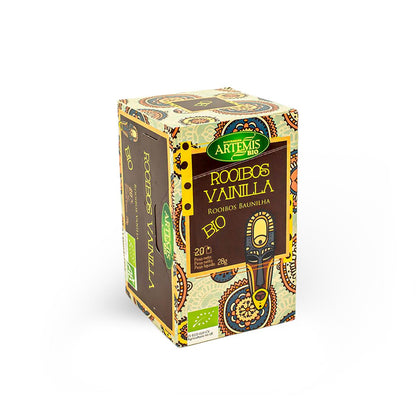 Herbata Rooibos waniliowa do zaparzania Artemis Bio 20 torebek