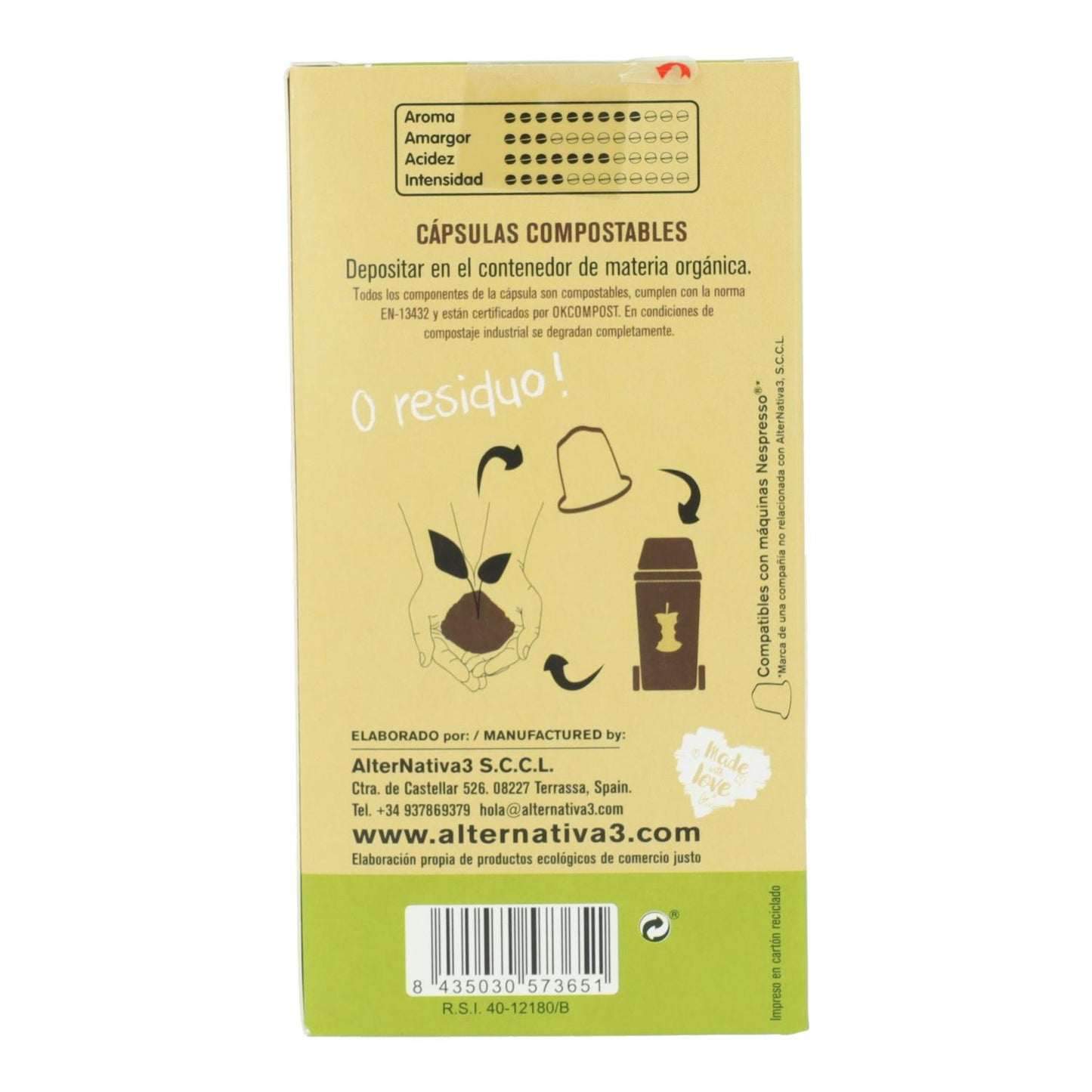 Capsule di caffè profumato Alternativa, 10 pz 5,5 g