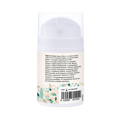 Crème hydratante pour le visage à l'argan et au coton Planeta Huerto 50 ml