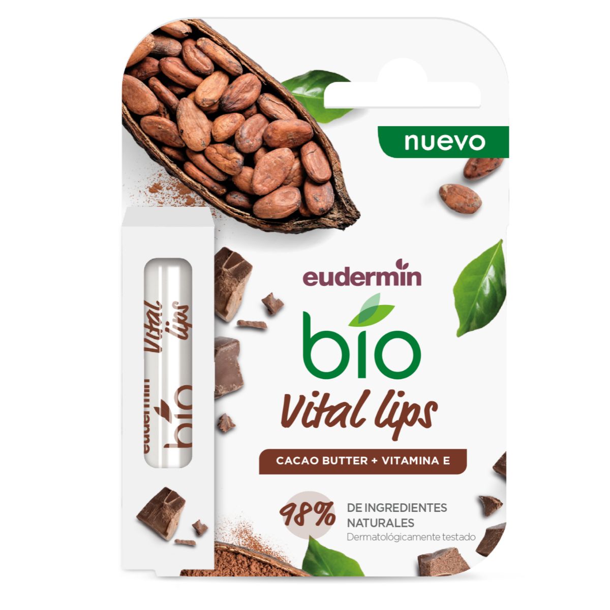 Balsamo per labbra Vital Cacao Butter Eudermin 4,8 g