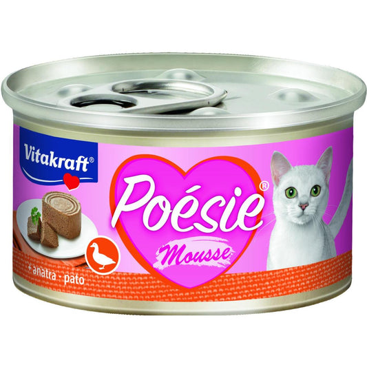 Vitakraft Boîte Poésie mousse de canard 85 g nourriture humide pour chat