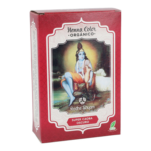 Poudre de henné super acajou foncé Radhe Shyam 100 g