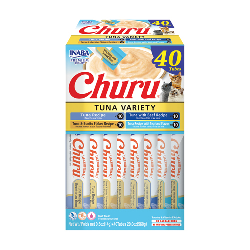 Churu Thunfisch-Variationen Cremiger Snack für Katzen 40 x 14 g