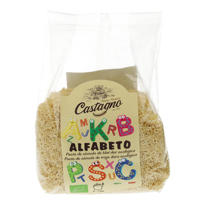 Ekologisk durumvete-bokstavssoppa Castagno 500 g