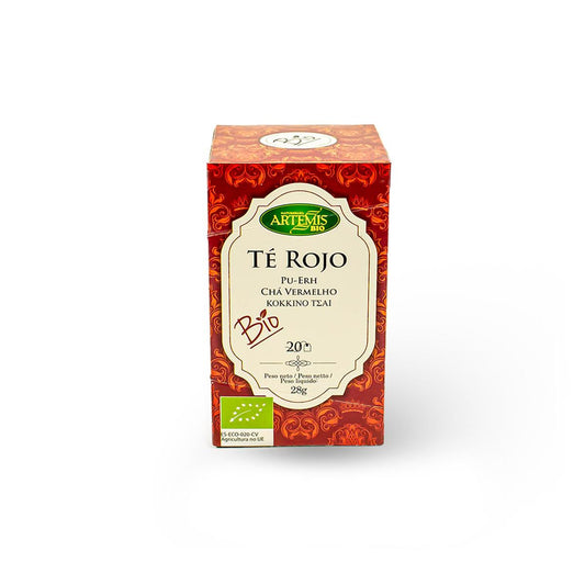 Roter Tee Puerh Teebeutel Eco 20 Filter Artemisbio