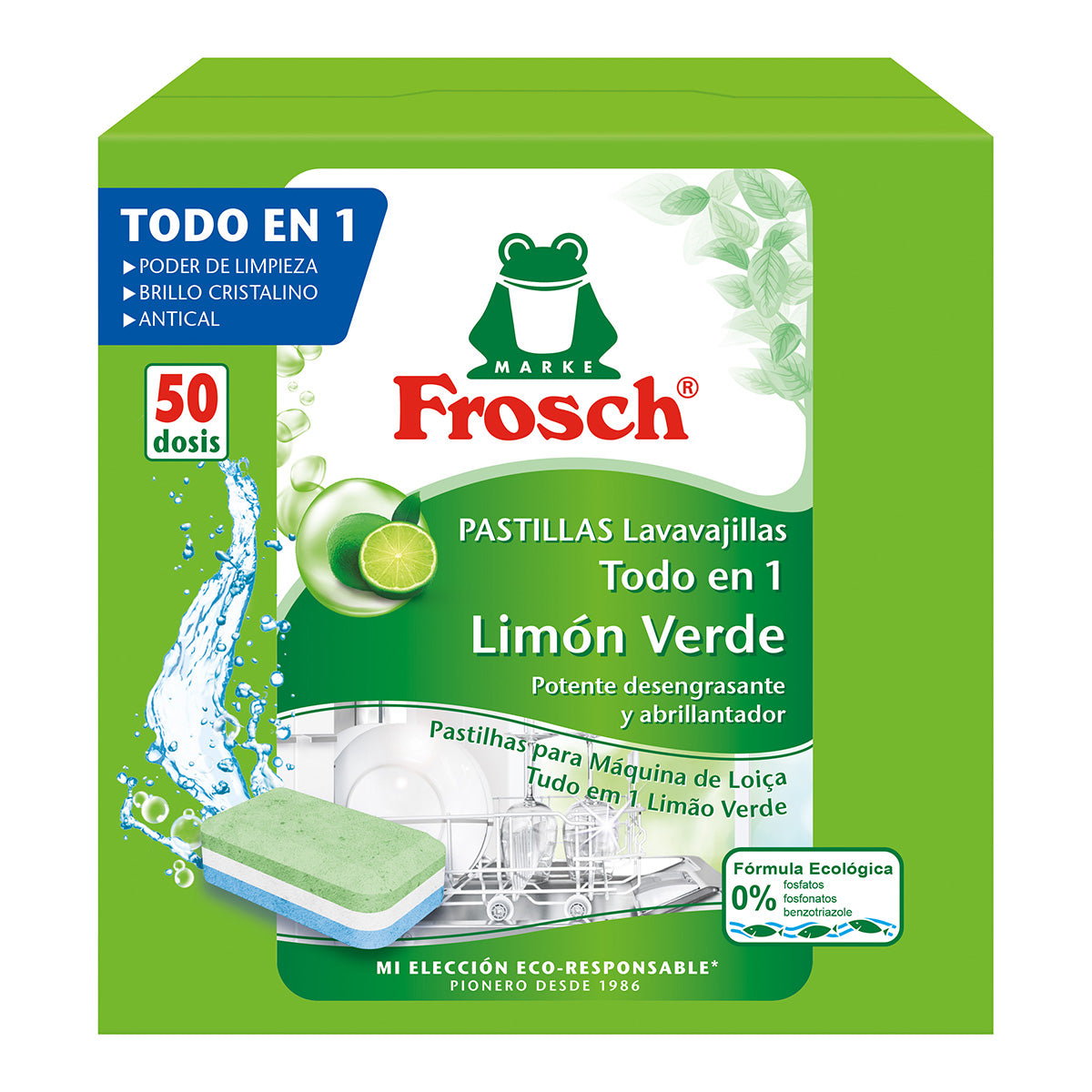 Frosch All-in-1-Spülmaschinentabs Zitrone 50 Stück