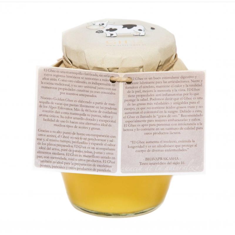 Golden Ghee Bio Beurre clarifié de vache Golden Ghee 370 ml