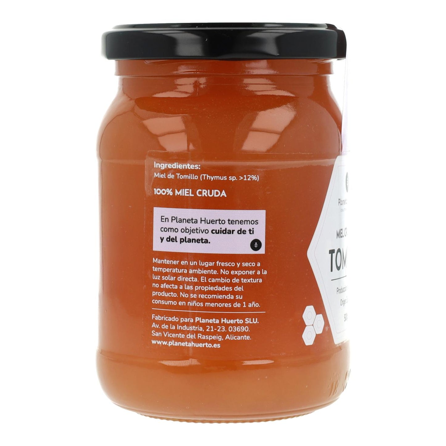 Pack 6x Miel Cruda de Tomillo Planeta Huerto 500 g