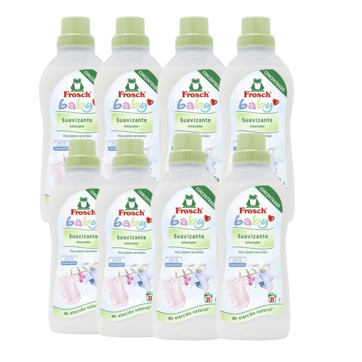 Pack 8X Baby suavizante Frosch 750 ml