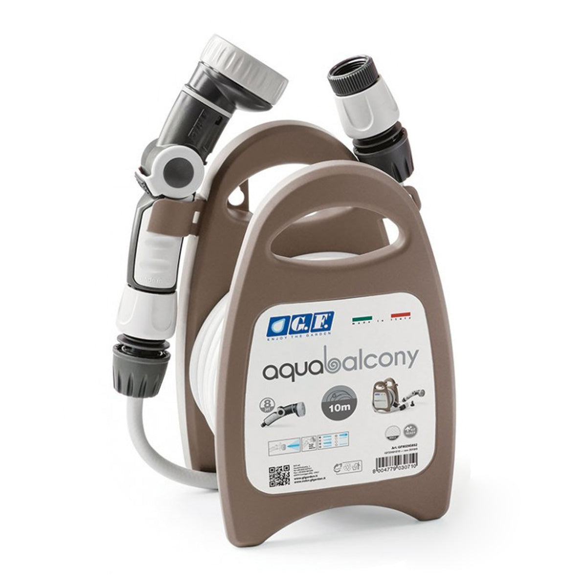 Kit mini portagomma attrezzato Grigio AQUABALCONY 10 m
