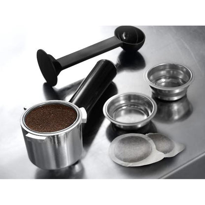 Delonghi Dedica Maestro Manuelle Espresso- und Cappuccino-Kaffeemaschine EC685.M Metall