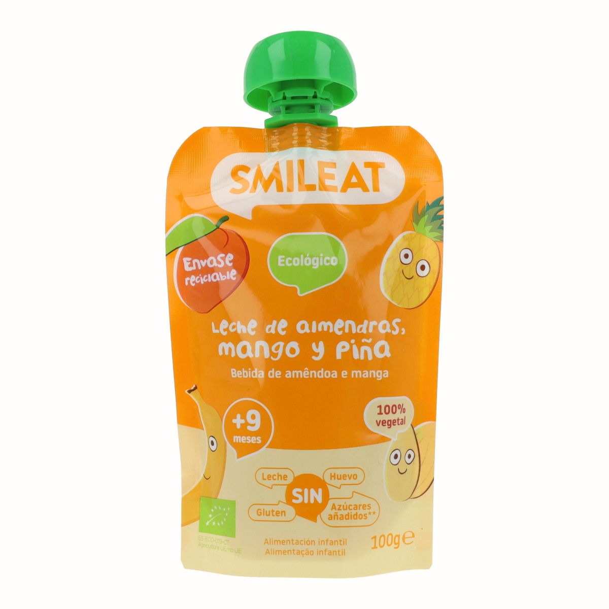 Almond, Mango and Pineapple Pouch ECO Smileat, 100g