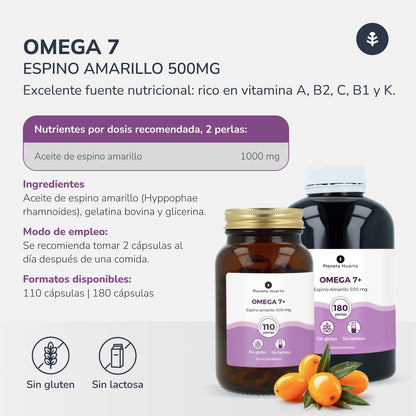 Förpackning 3xOmega 7 Havtorn Planet Orchard 180 pärlor