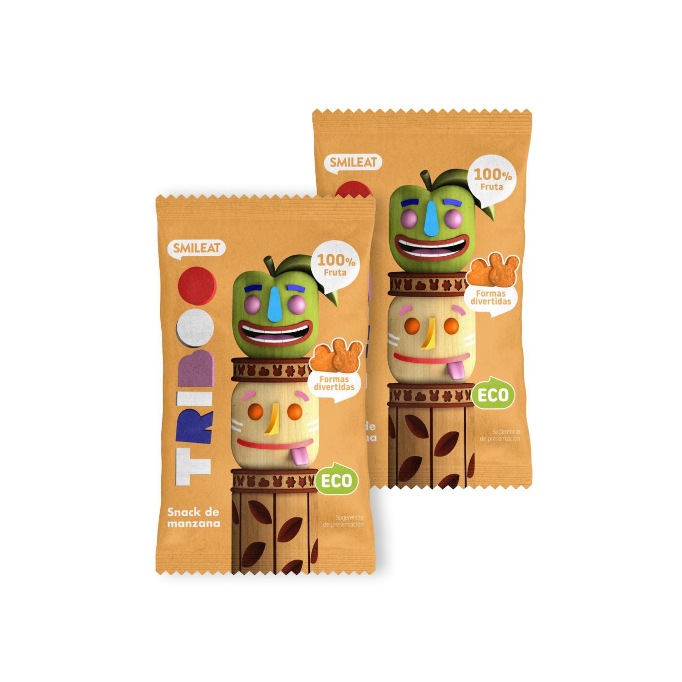 Pakket van 2 stuks ECO-appelsnack 25 g Triboo