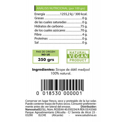 Medjol-dadelstroop Salud Viva 350 g