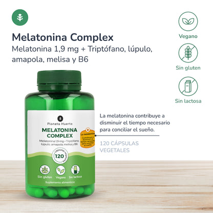 Pack 2xMélatonine complexe Planeta Huerto 120 gélules