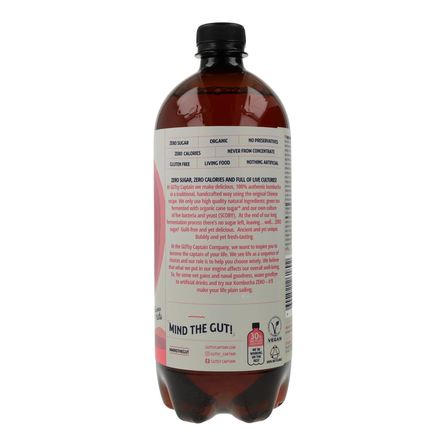 Pack 6x Kombucha Zero Framboise Bio 1 L