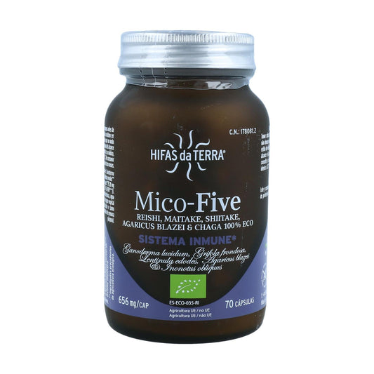 Mico five BIO +Chaga Hifas da Terra Nueva, 70 Kapseln
