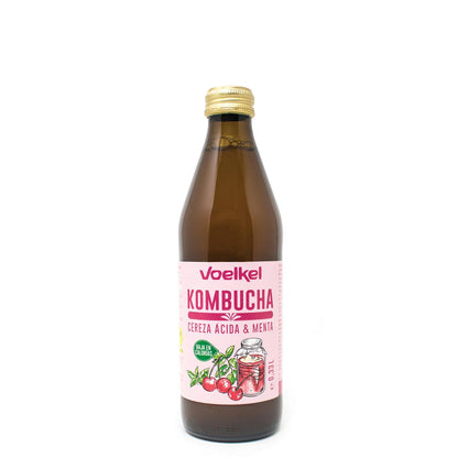 Kombucha ciliegia e menta BIO Voelkel 330 ml