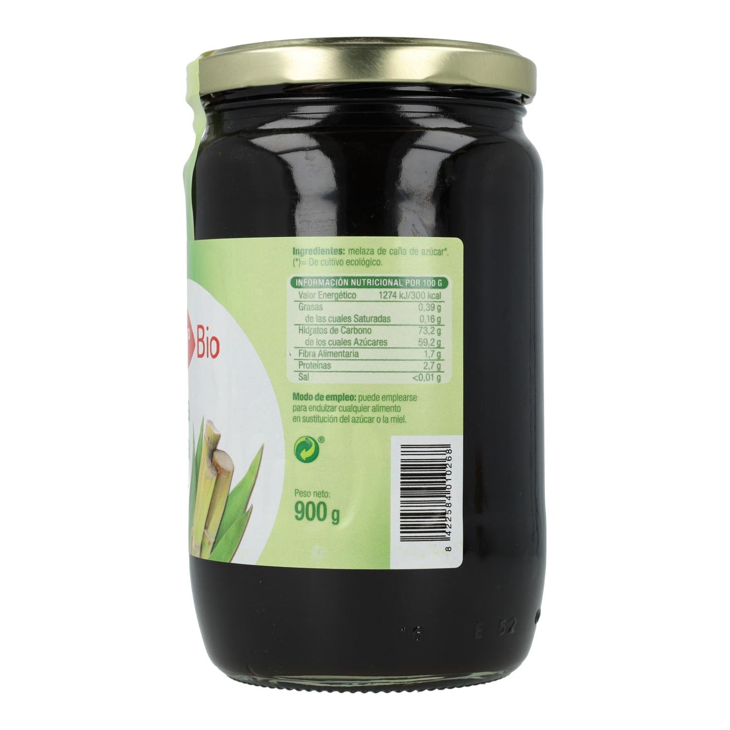 Melassa di canna da zucchero biologica El Granero, 900 g