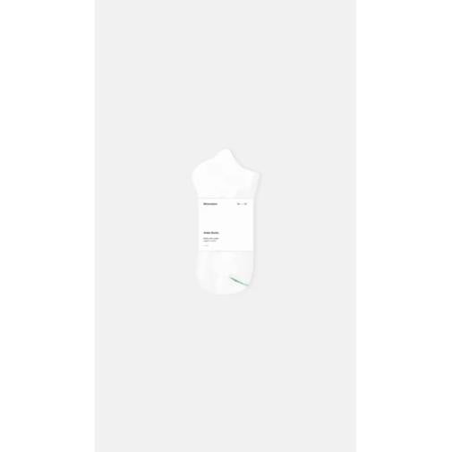 Chaussettes blanches en coton biologique Minimalism 41-46