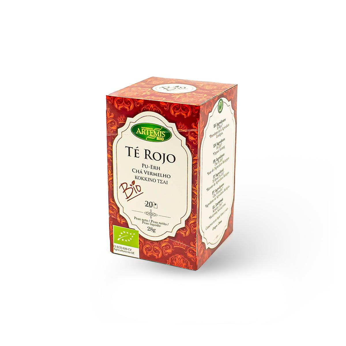 Te Rojo Puerh Bolsitas Eco 20 Filtros Artemisbio