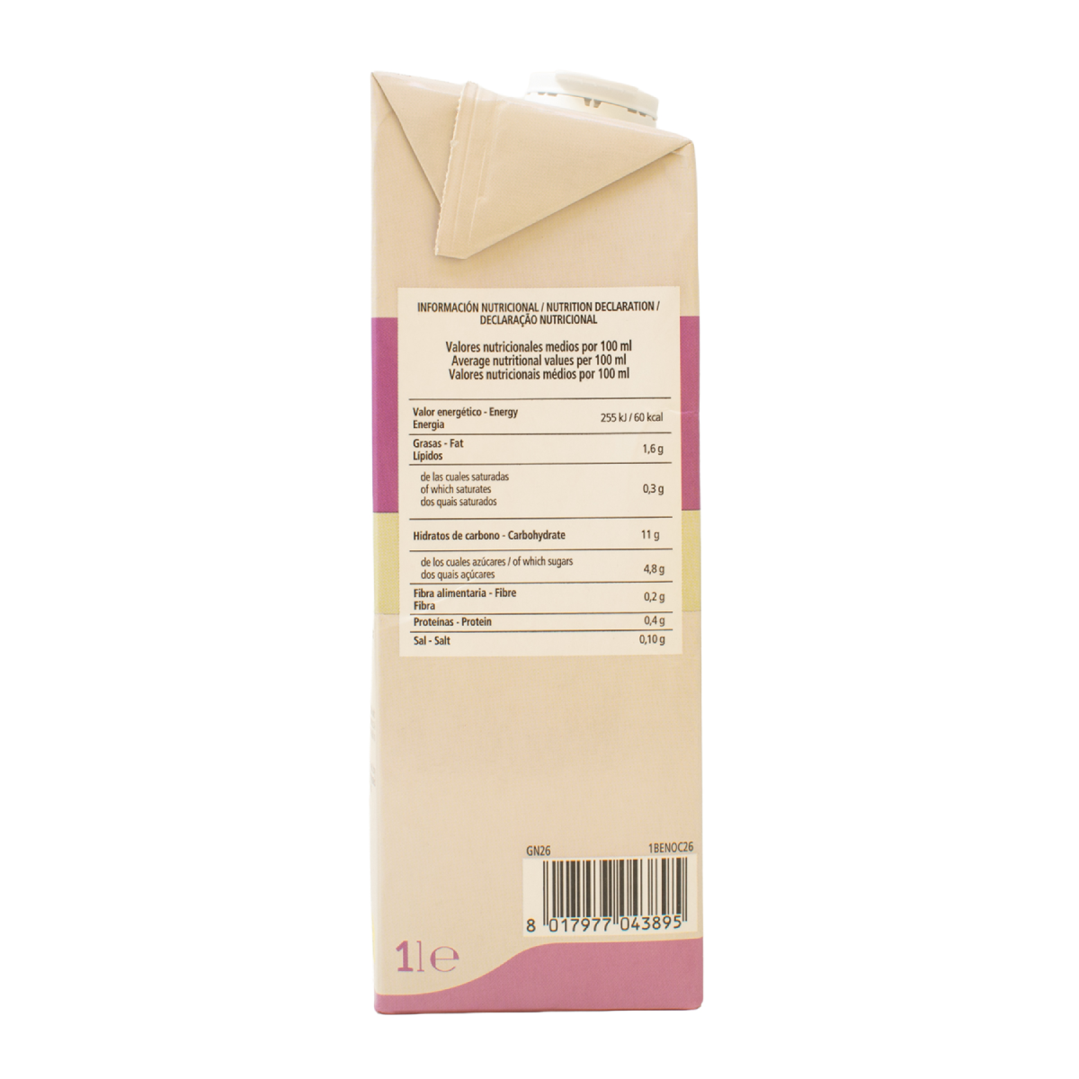 Boisson au riz et aux noisettes bio La Finestra Sul Cielo 1 L