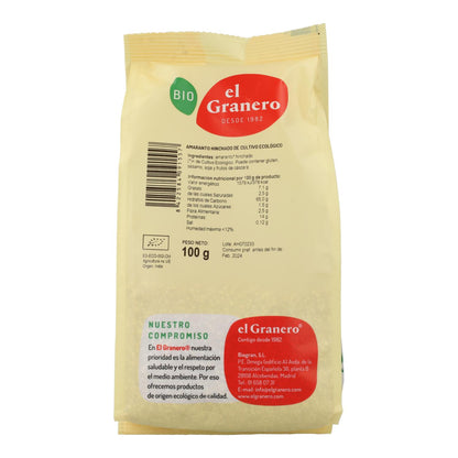 El Granero Organic Puffed Amaranth 100 g