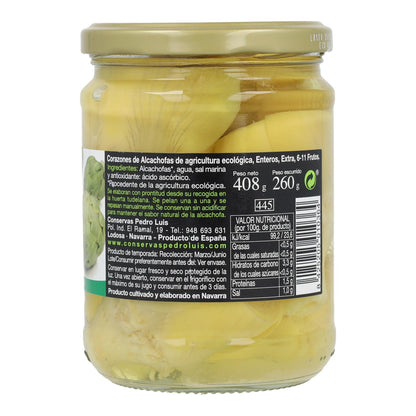 Cœurs d'artichauts bio de Pedro Luis, 445 ml