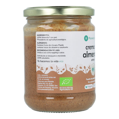 Whole Almond Cream ECO Planeta Huerto 350 g
