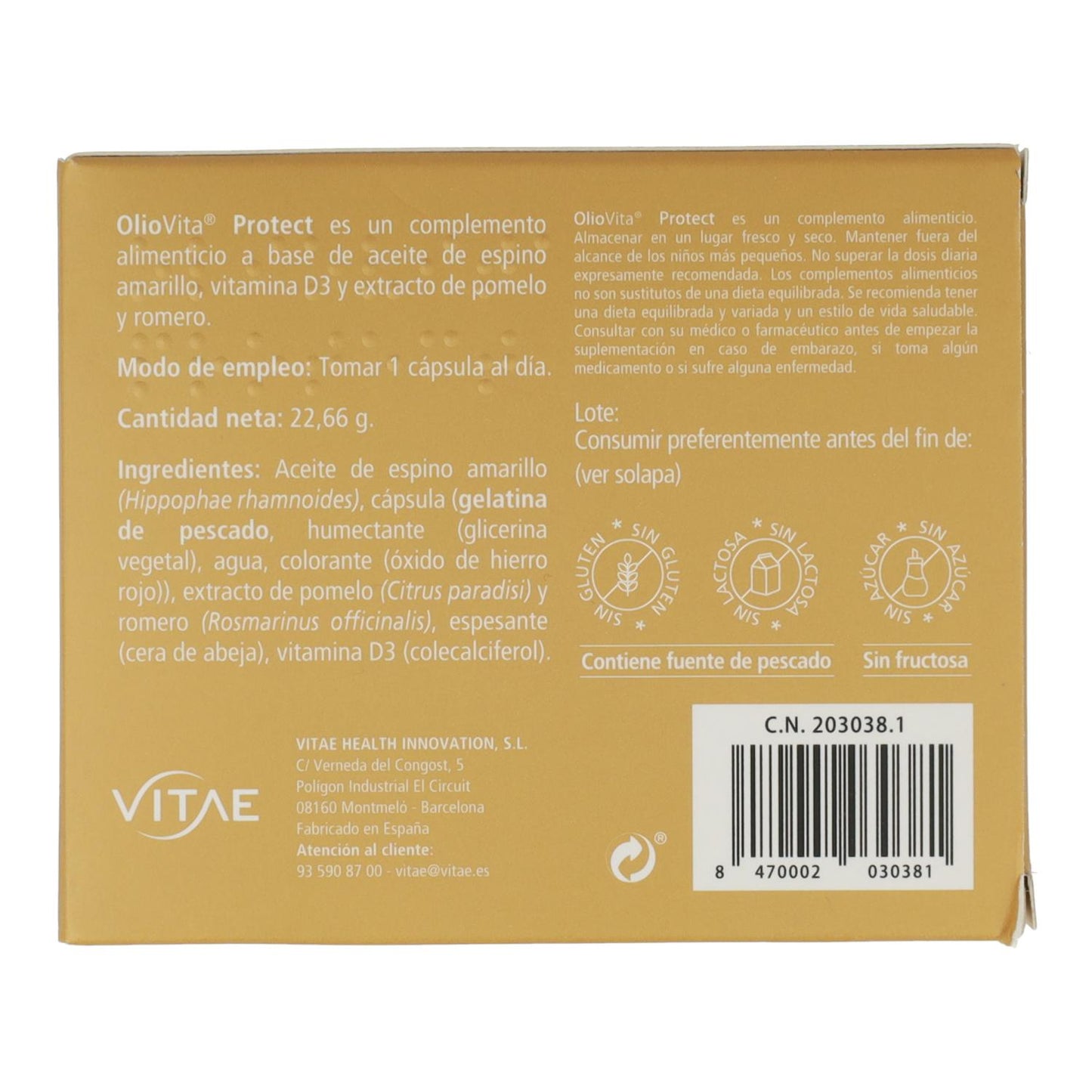 Oliovita Protect Vitae 30 Kapseln