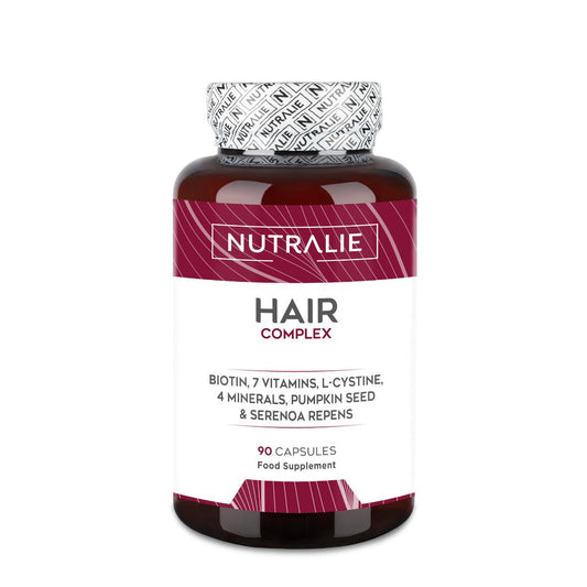 Nutralie Hair Complex + biotin och zink, vitaminer för håret, 90 kapslar
