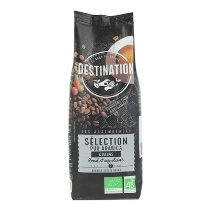 Café en grains sélection 100 % Arabica bio Destination 250 g
