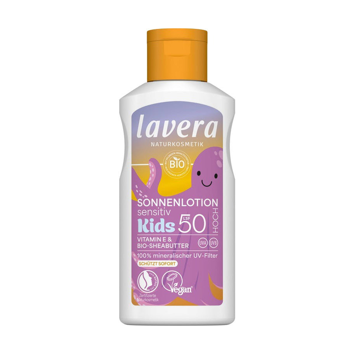 Sensitive Children's Sunscreen Lotion SPF 50 with Vitamin E & Organic Shea Butter, Lavera, 100 ml