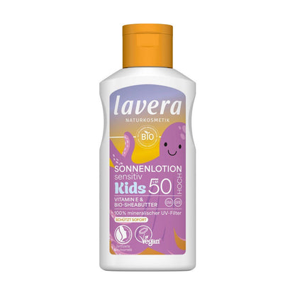 Sensitive Children's Sunscreen Lotion SPF 50 with Vitamin E & Organic Shea Butter, Lavera, 100 ml