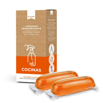 2er-Pack ECO-Fettlöser Refill Flopp 2 Kapseln