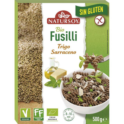 Glutenfreie Buchweizen-Fusilli, 500 g. Natursoy