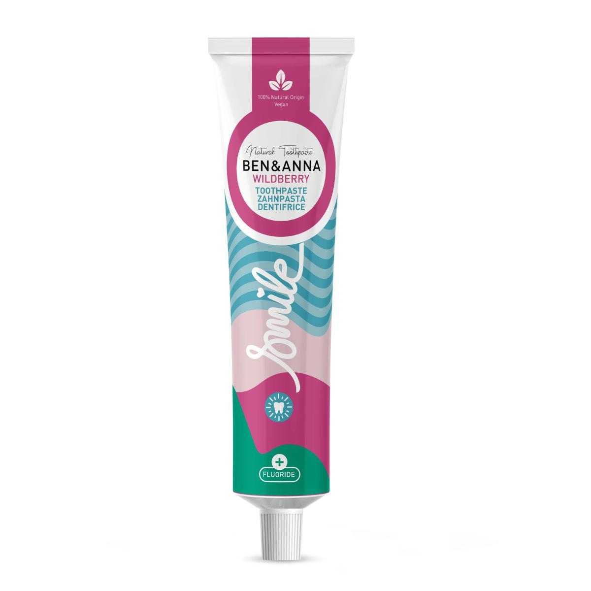 Zahnpasta Wildbeere mit Fluorid Ben & Anna Tube 75 ml