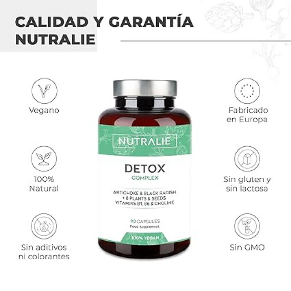 Nutralie Detox complex z witaminami B1 + B6 i choliną 90 kapsułek