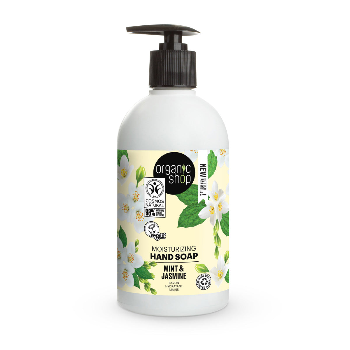 Sapone per le mani al gelsomino e mentolo Organic Shop 500 ml